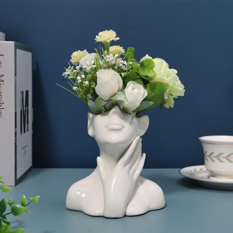 Human Body Ceramic Vase – Nordic Art Home Decoration