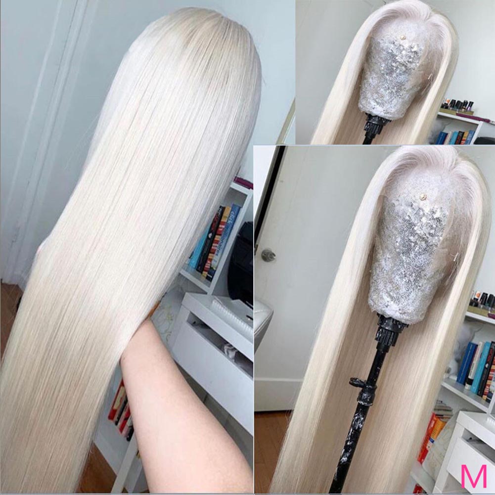 Long Straight Synthetic Wig – Middle Part, Heat Resistant Cosplay Wig