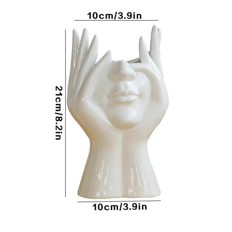 Human Body Ceramic Vase – Nordic Art Home Decoration