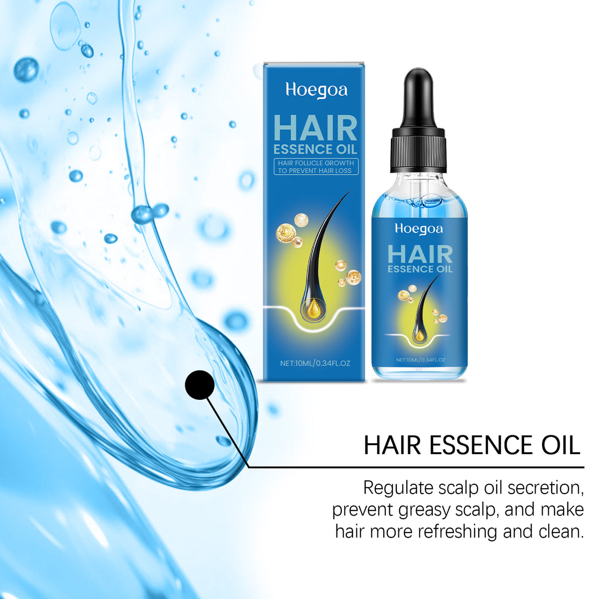 Hoegoa Hair Growth & Frizz Control Serum – Deep Moisture Treatment
