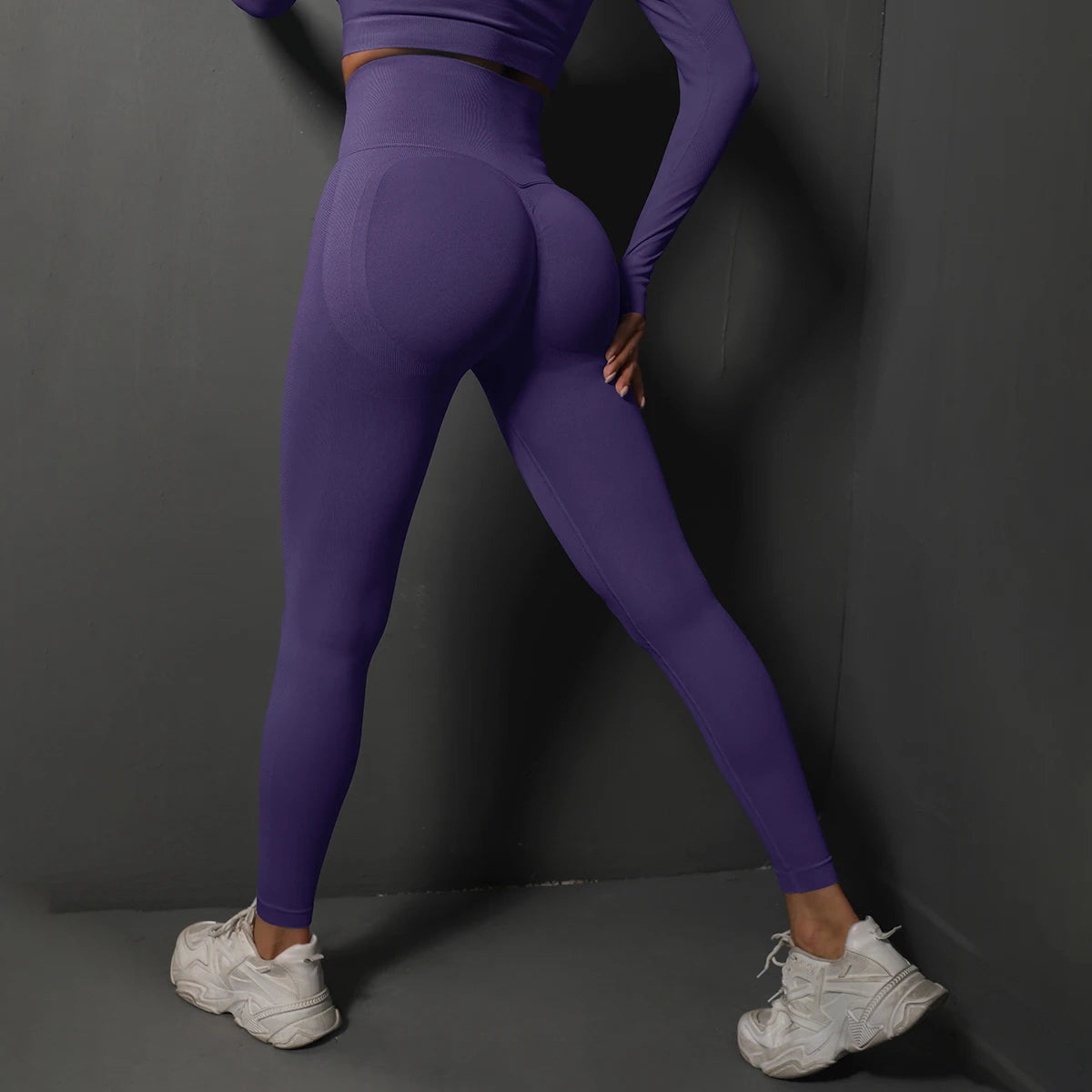 Seamless High Waist Gym Leggings – Booty Lifting Yoga Pants for Women
