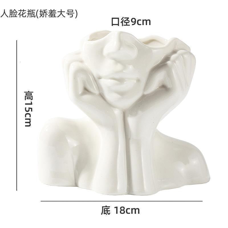 Human Body Ceramic Vase – Nordic Art Home Decoration