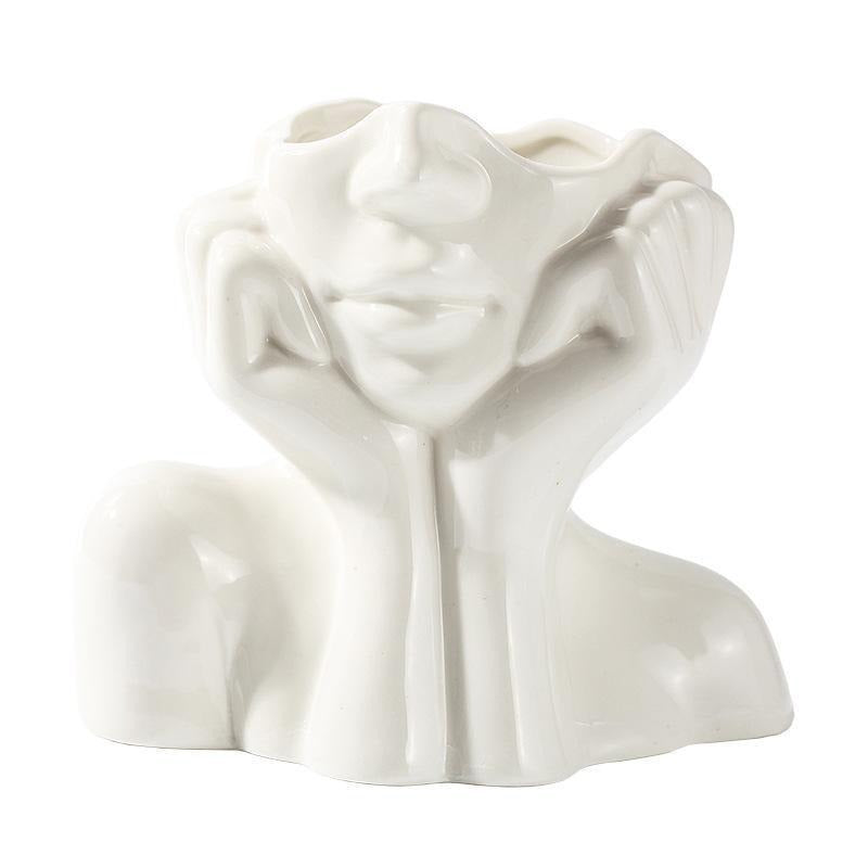 Human Body Ceramic Vase – Nordic Art Home Decoration