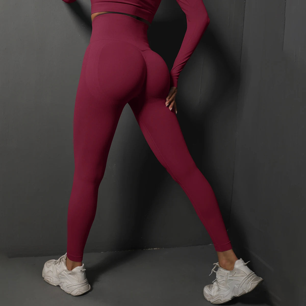 Seamless High Waist Gym Leggings – Booty Lifting Yoga Pants for Women