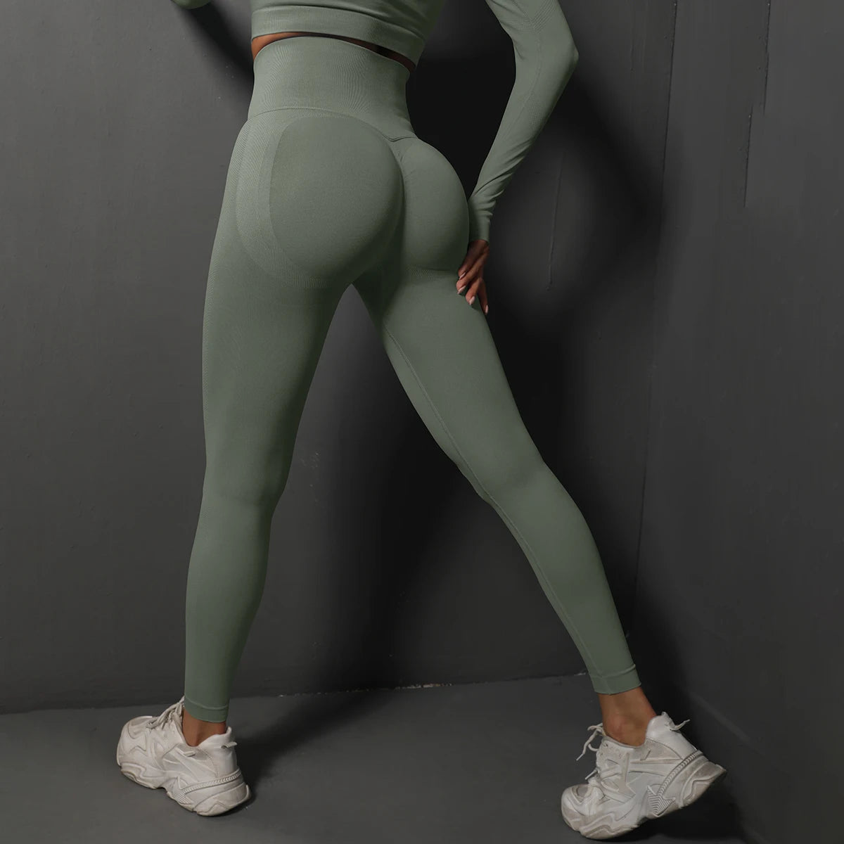 Seamless High Waist Gym Leggings – Booty Lifting Yoga Pants for Women