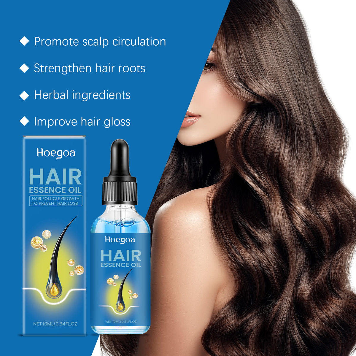 Hoegoa Hair Growth & Frizz Control Serum – Deep Moisture Treatment