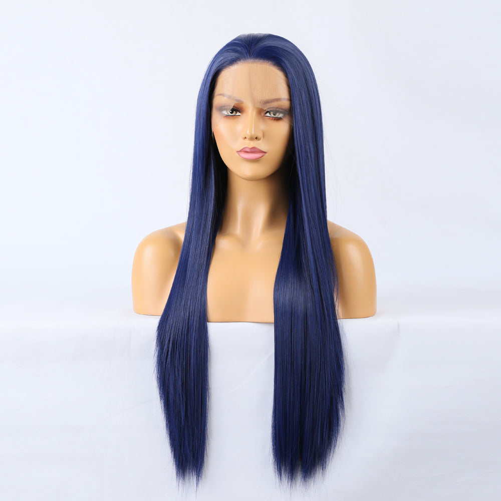 Bone Straight Lace Front Human Hair Wig – Transparent Lace, Glueless