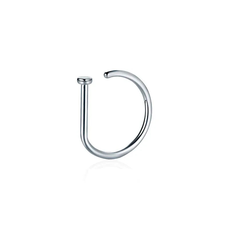 Fake Nose Ring & Body Jewelry Set – Stainless Steel Faux Piercing for Nose & Ear
