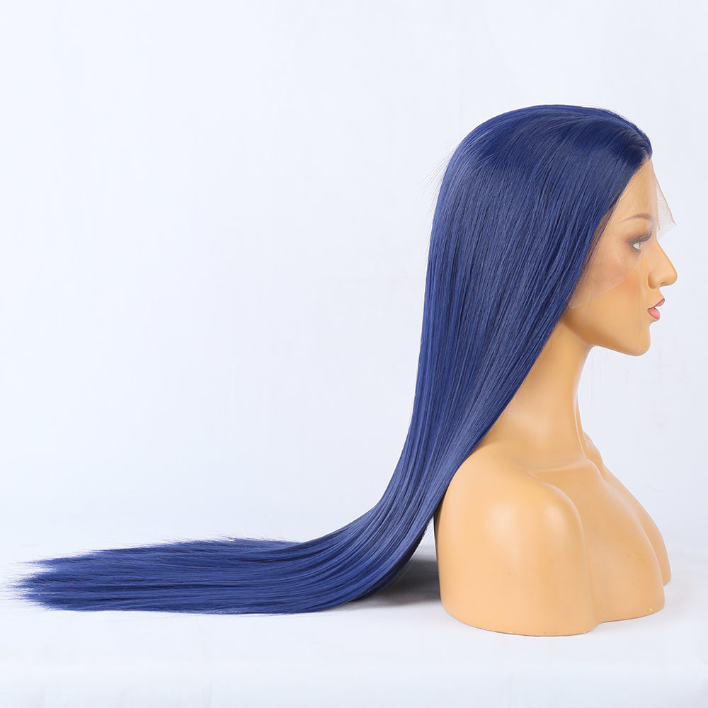 Bone Straight Lace Front Human Hair Wig – Transparent Lace, Glueless