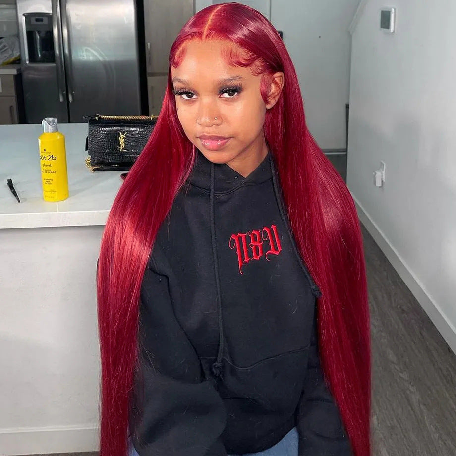 200 Density Straight Human Hair Wig – Full & Natural Look