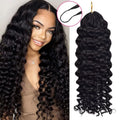 Crochet Feather Hair Extensions – Human Hair, 10–24 Inches