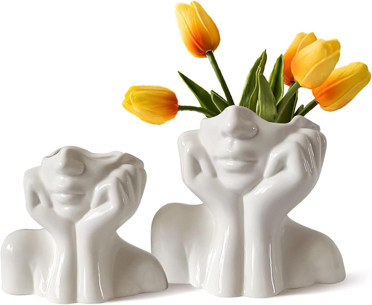 Human Body Ceramic Vase – Nordic Art Home Decoration