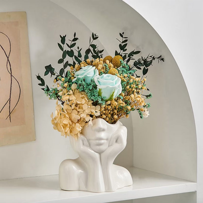 Human Body Ceramic Vase – Nordic Art Home Decoration