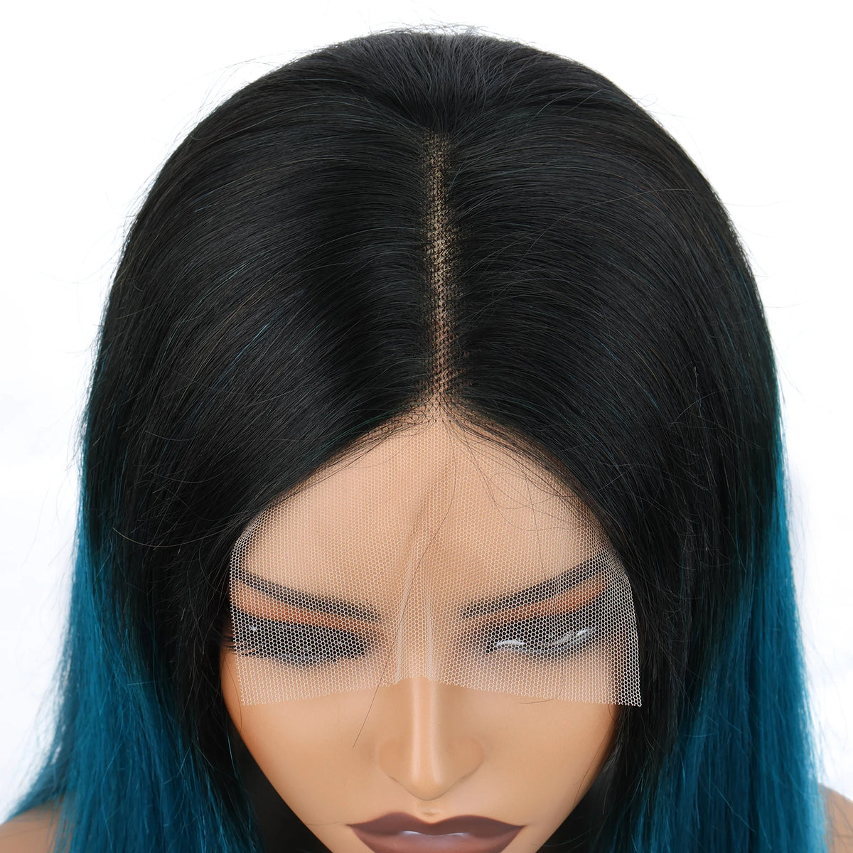 4x4 Lace Closure Bob Wig – Straight Human Hair, Ombre Color