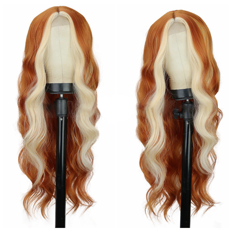 Long Curly Lace Front Wig – Heat Resistant Synthetic Hair for Women
