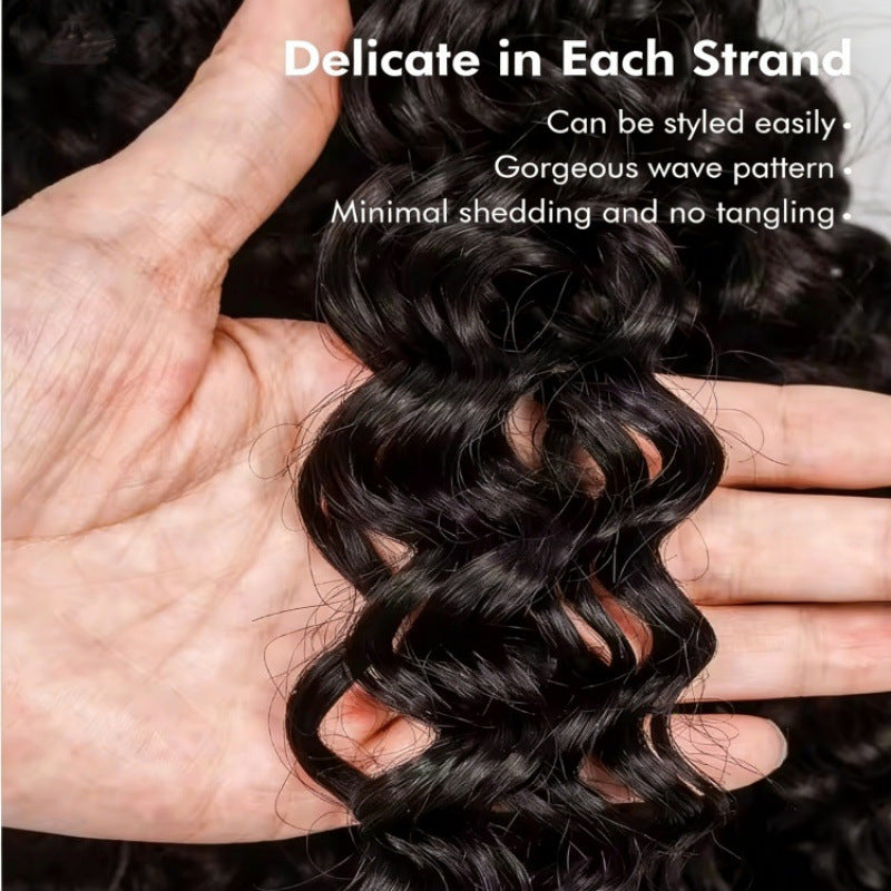 Crochet Feather Hair Extensions – Human Hair, 10–24 Inches