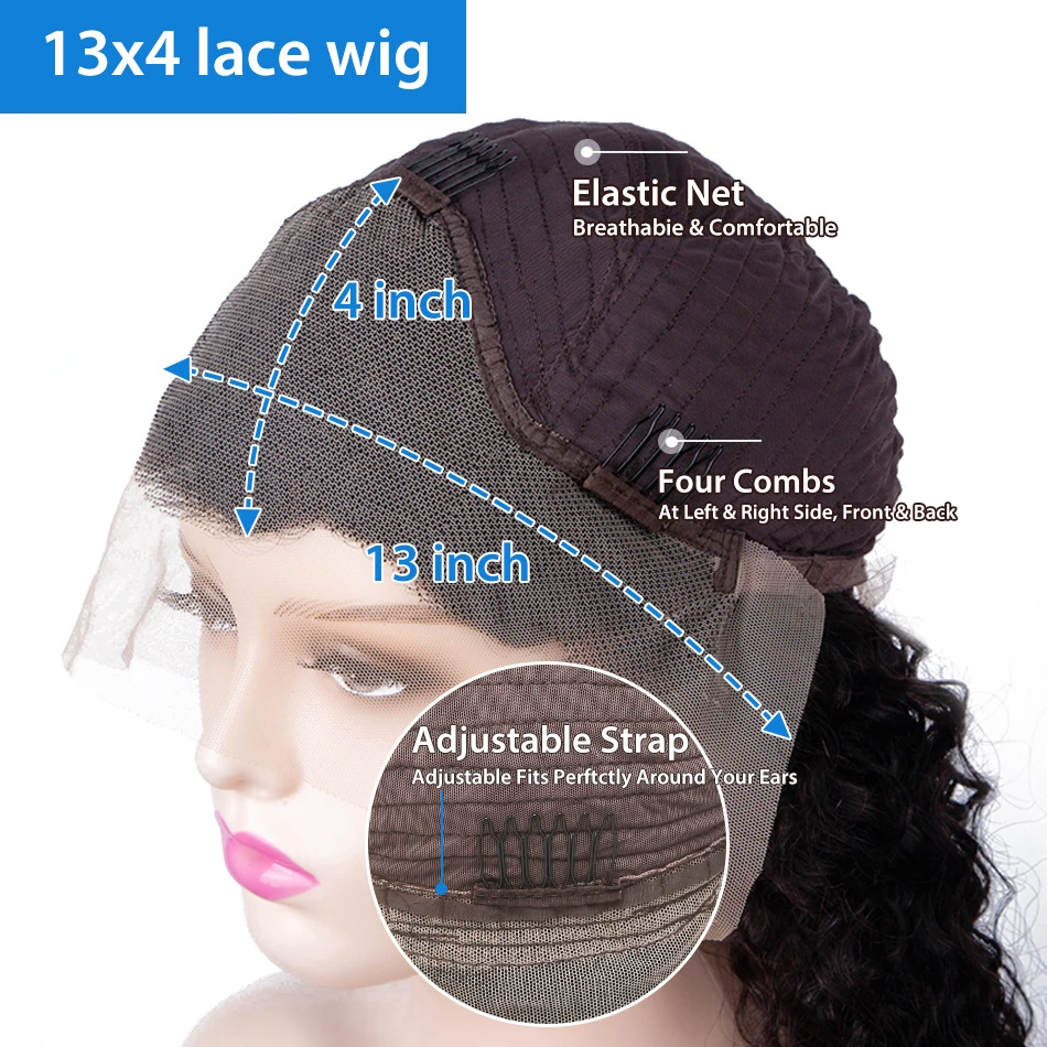 200 Density Straight Human Hair Wig – Full & Natural Look