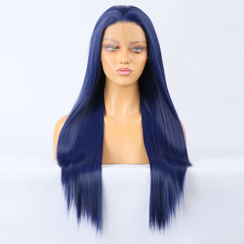Bone Straight Lace Front Human Hair Wig – Transparent Lace, Glueless