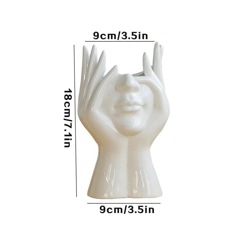 Human Body Ceramic Vase – Nordic Art Home Decoration