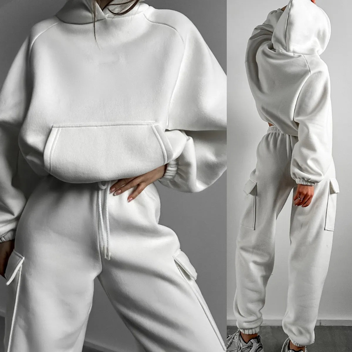 Women's Hoodie & Pants Two-Piece Set – Streetwear Sweatsuit S-XL