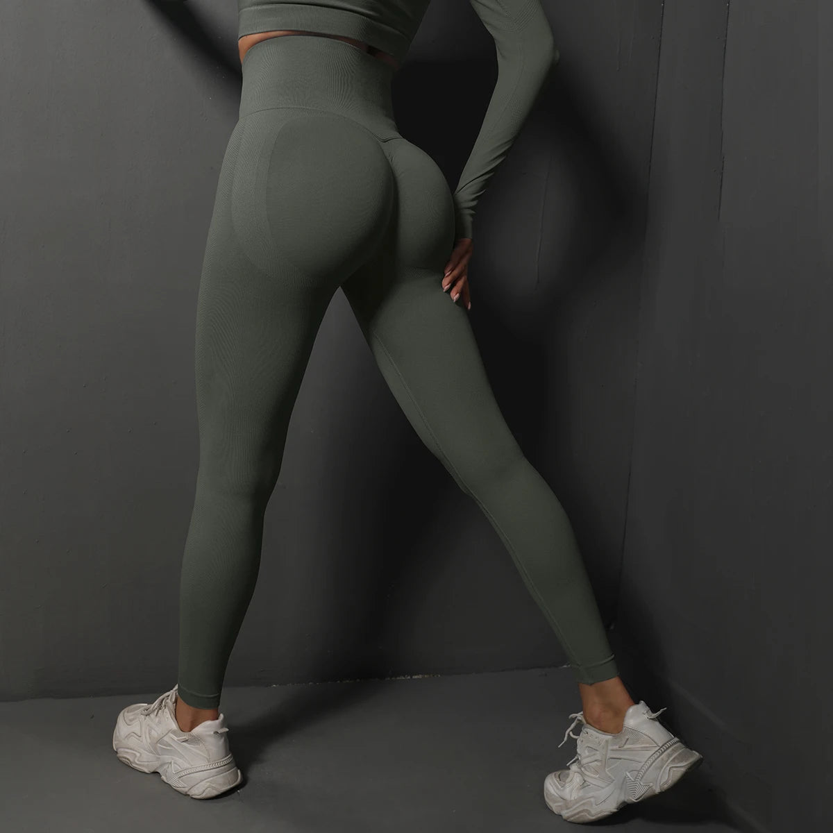Seamless High Waist Gym Leggings – Booty Lifting Yoga Pants for Women