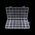 28-Grid Jewelry Storage Case – Plastic Organizer with Removable Dividers