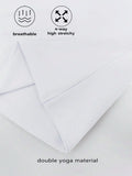 Women's White Fitted T-Shirt – Round Neck Short Sleeve Summer Top
