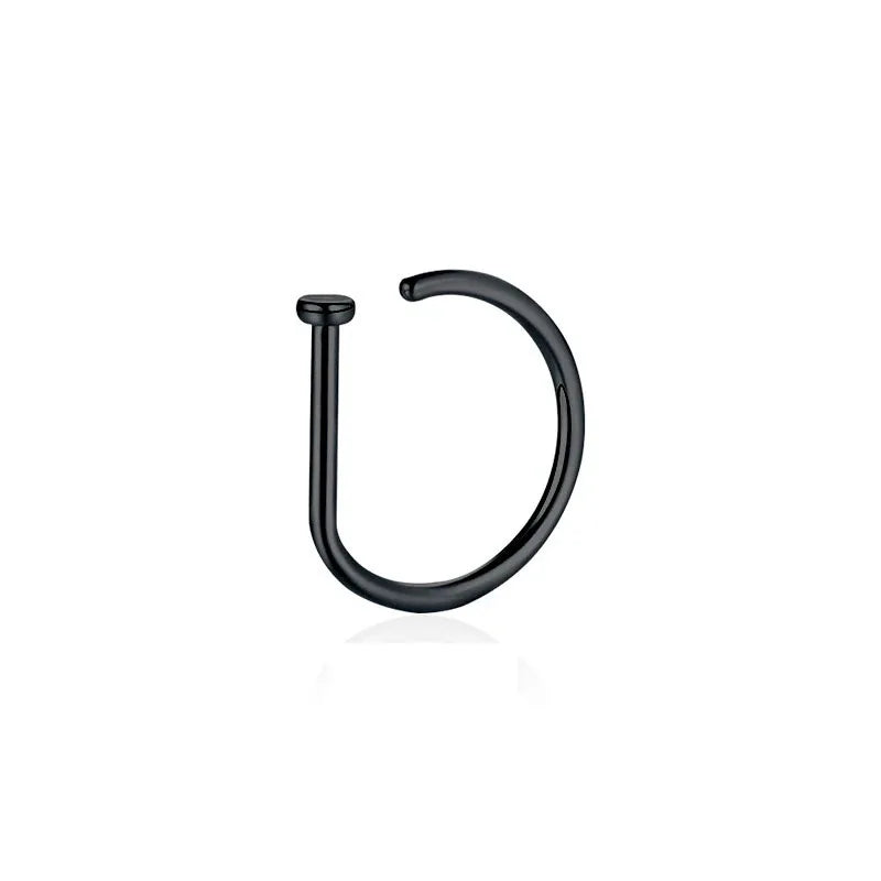 Fake Nose Ring & Body Jewelry Set – Stainless Steel Faux Piercing for Nose & Ear