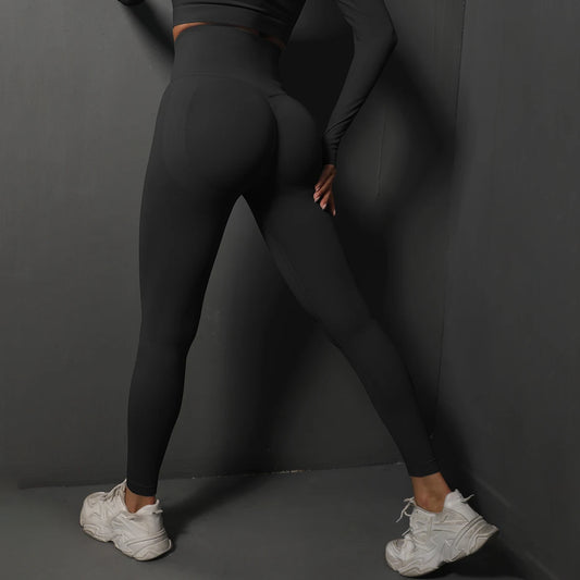 Seamless High Waist Gym Leggings – Booty Lifting Yoga Pants for Women